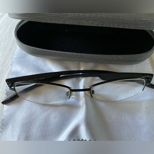 Konishi Half Rim Glasses, Brown.